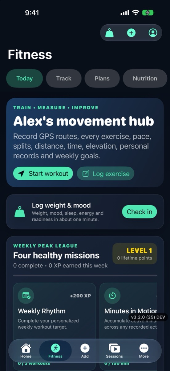 Peak Play Sports app preview